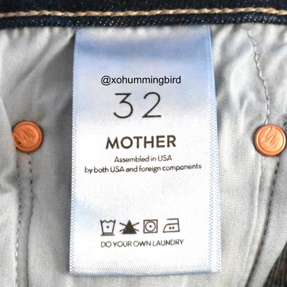 MOTHER | The Weekender Fray Flare Jeans (Skunk At The Tea Party) Size 32 NWT - Picture 13 of 15